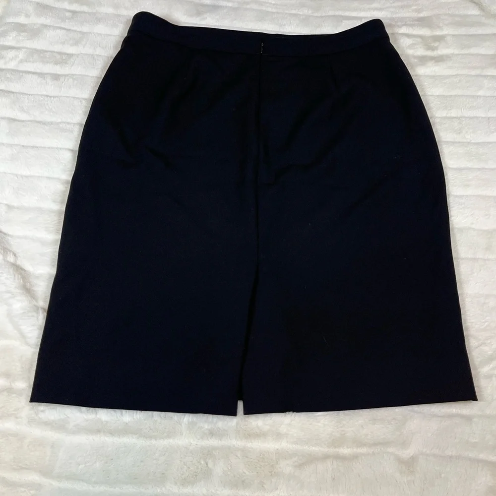 J. Crew No. 2 Womens 365 Black Preppy Size 10 Classic Fall Office Workwear Skirt